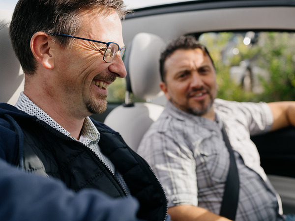 Covoitureurs en voiture
